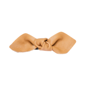 CORINNE Leather Bow Big Hair Clip