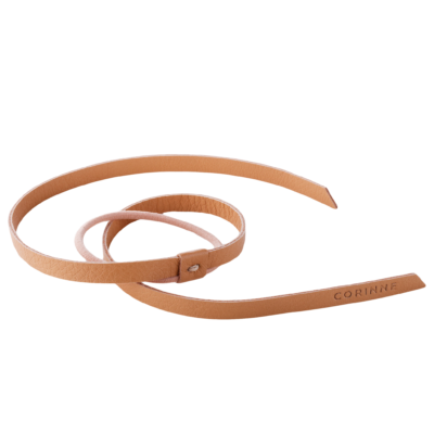 Corinne Leather Band Short Narrow Bendable