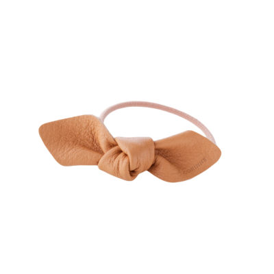 Corinne Leather Bow Small Hair Tie Small