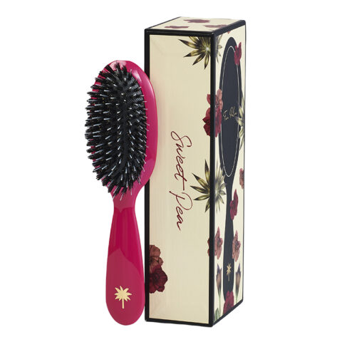 Fan Palm Hair Brush Small: Skånsom børstning, anti-frizz teknologi og beroligende hovedbundsmassage. Tilgængelig i fem farver: Sweet Pea, Stardust, Paradise, Boy og Girl. Perfekt til alle hårtyper.