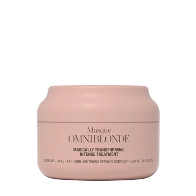 Magically Transforming Intense Treament fra Omniblonde– hårkur til skadet hår, der fugter, reparerer og styrker. Anvendes ugentligt for sundt hår.