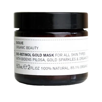 ansigtsmaske fra evolve bio-retinol gold maske med guldpartrikler