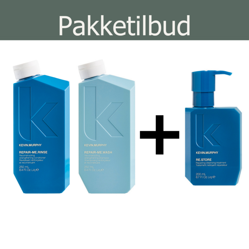 Køb Repair Me Wash + Rinse og få en Re.Store med gratis. Pleje og genopbygning til håret. Begrænset antal.