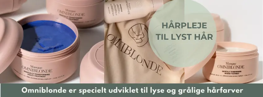 omniblonde - hårprodukter til lyst hår der modvirker gulige toner